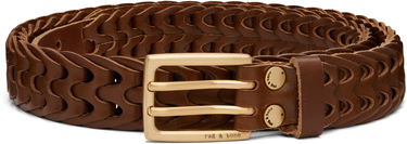 Pasovi rag & bone Rag & Bone Mini Woven Leather Belt Rjava | MIA22S1006PO06, 0