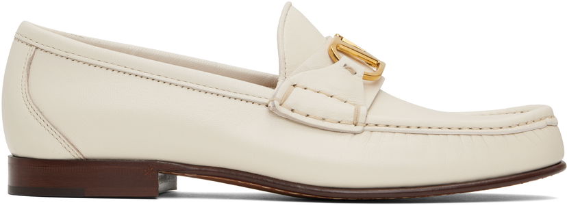 Oblačila Valentino Valentino Garavani VLogo Signature Loafers Bela | 6W2S0LM0QCQ