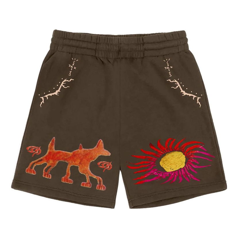Kratke hlače Cactus Jack by Travis Scott Travis Scott Cactus Jack Sun Shorts Rjava | CJFN-SS91