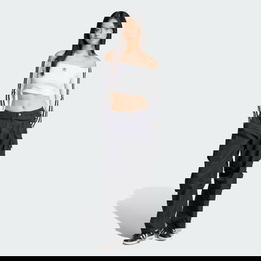 Krop-top adidas Performance Off Shoulder Long Sleeve Crop Top Bela | JD0275, 3