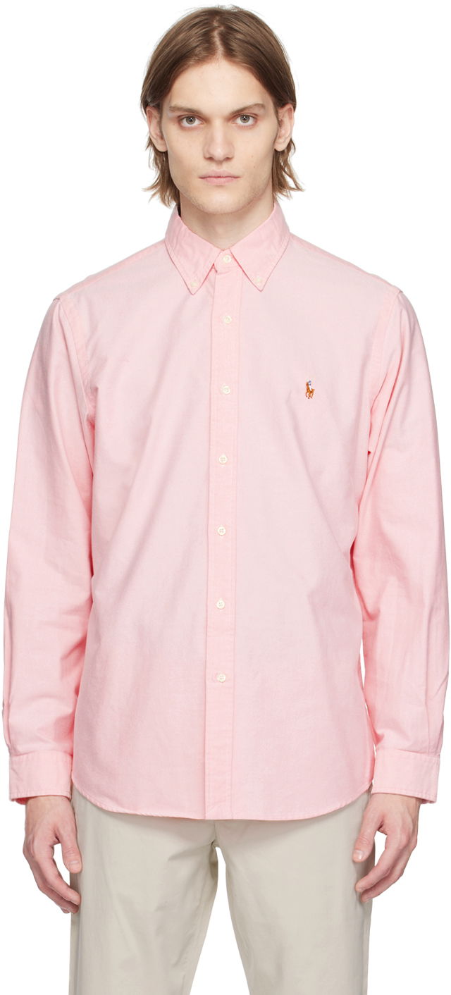 Srajce Polo by Ralph Lauren Ralph Lauren Iconic Oxford Cloth Button-Down Shirt Roza | 710548535004