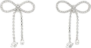Uhani Blumarine Blumarine Crystal Bow Drop Earrings Kovinski | P522W305A, 0