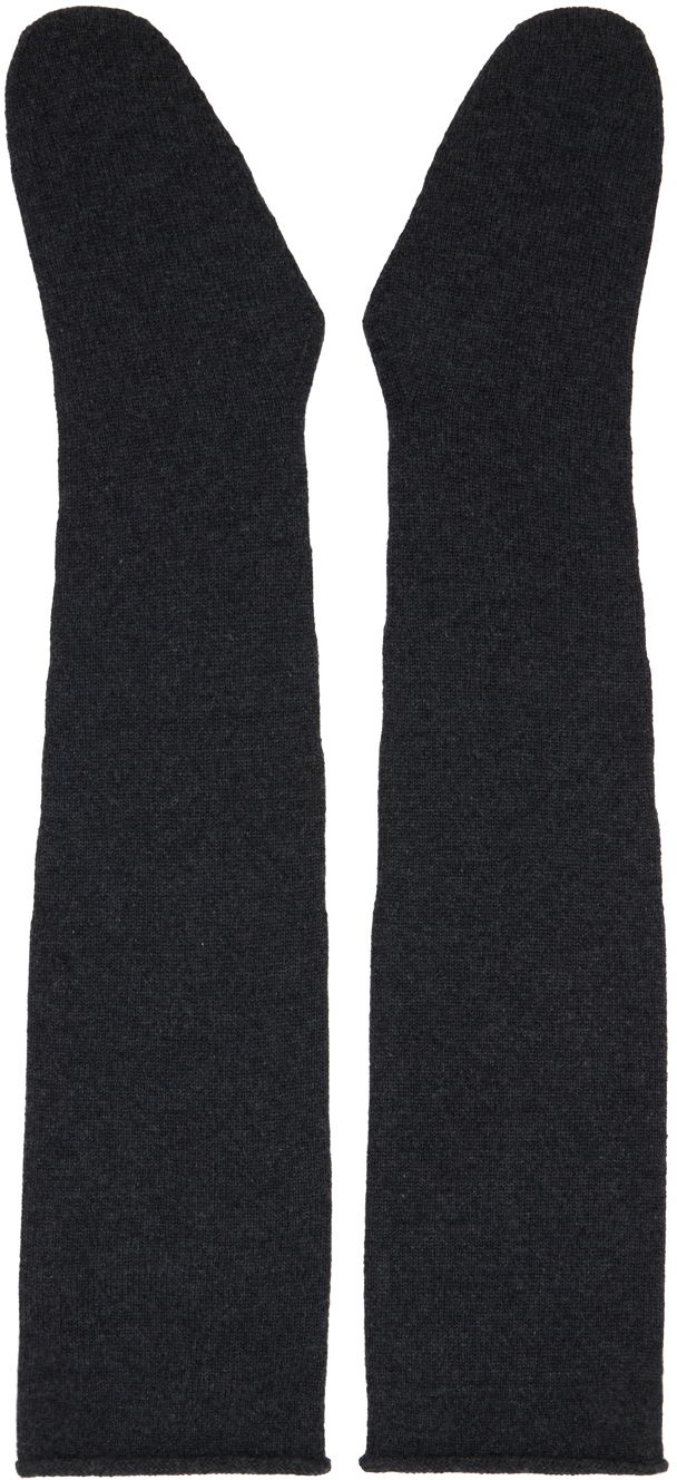 Nogavice The Row Long Cashmere Mittens Črna | 6774-F377