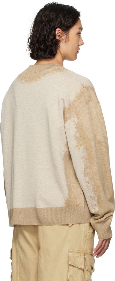 Pleteni pulover Feng Chen Wang Feng Chen Wang Gradient Jacquard Cardigan Bež | FUS19KT08K, 2