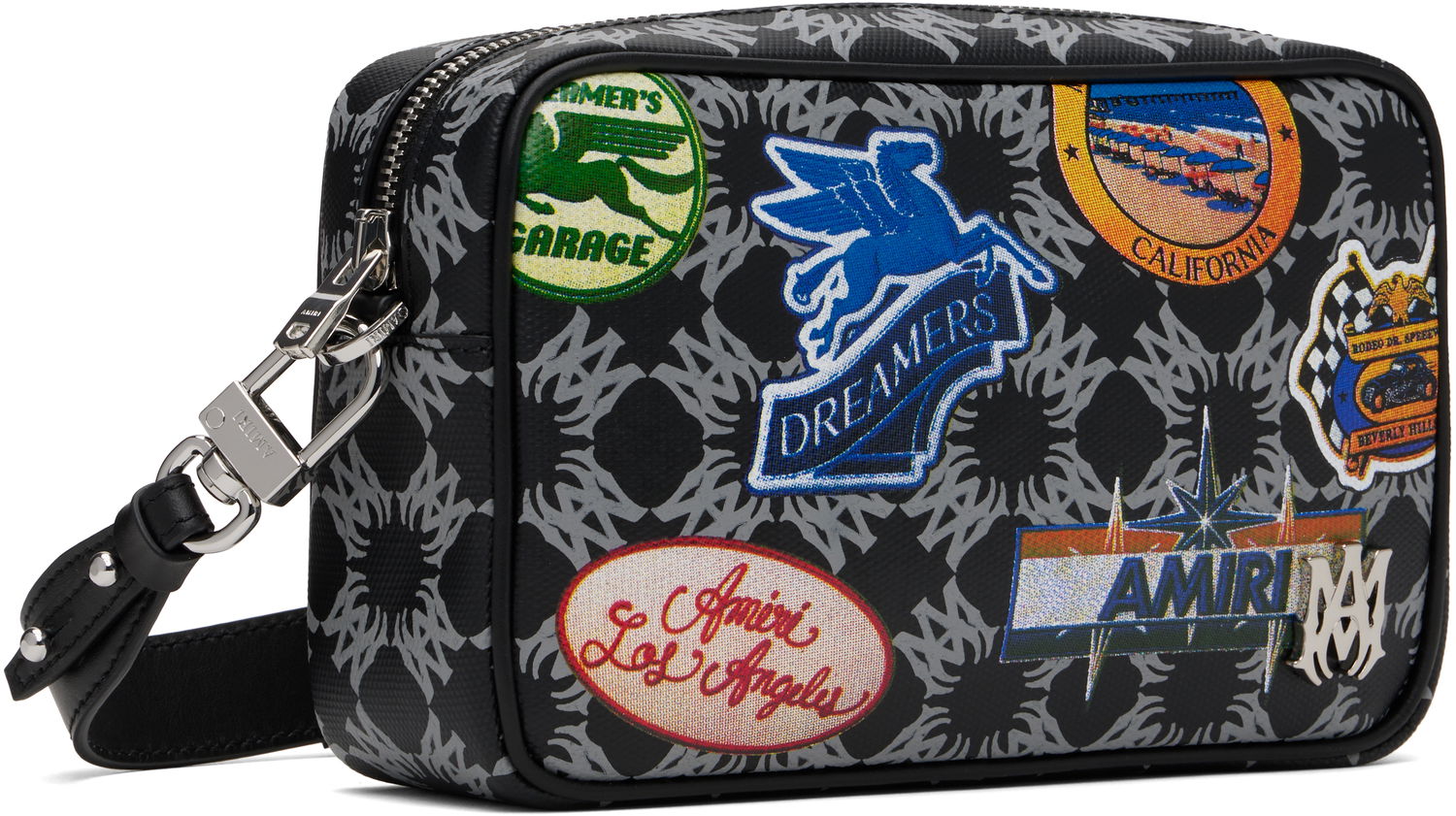 Torba za čez ramo AMIRI AMIRI Station Patch Camera Bag Črna | AMBGCM1025, 1