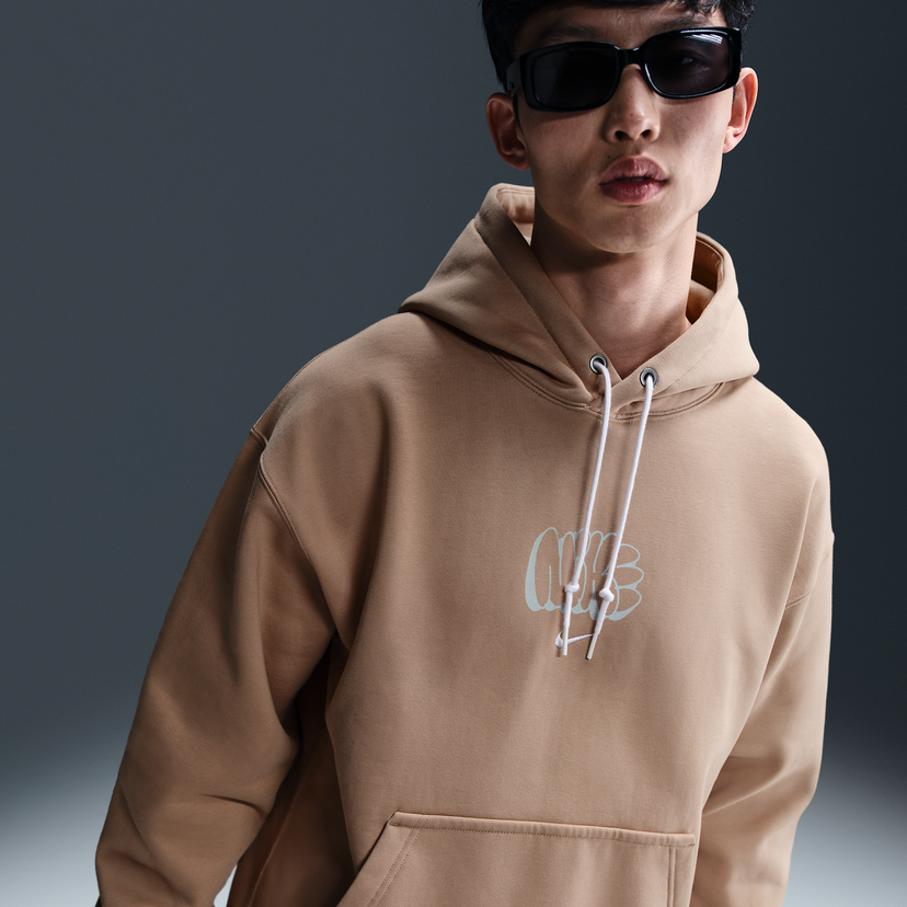 Pulover Nike Solo Swoosh Fleece Hoodie Bež | HQ4181-200