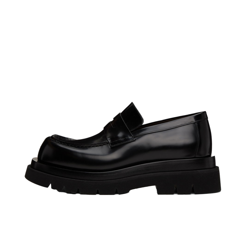 Superge in čevlji Bottega Veneta Lug Loafer "Black" Črna | 730222 V28R0