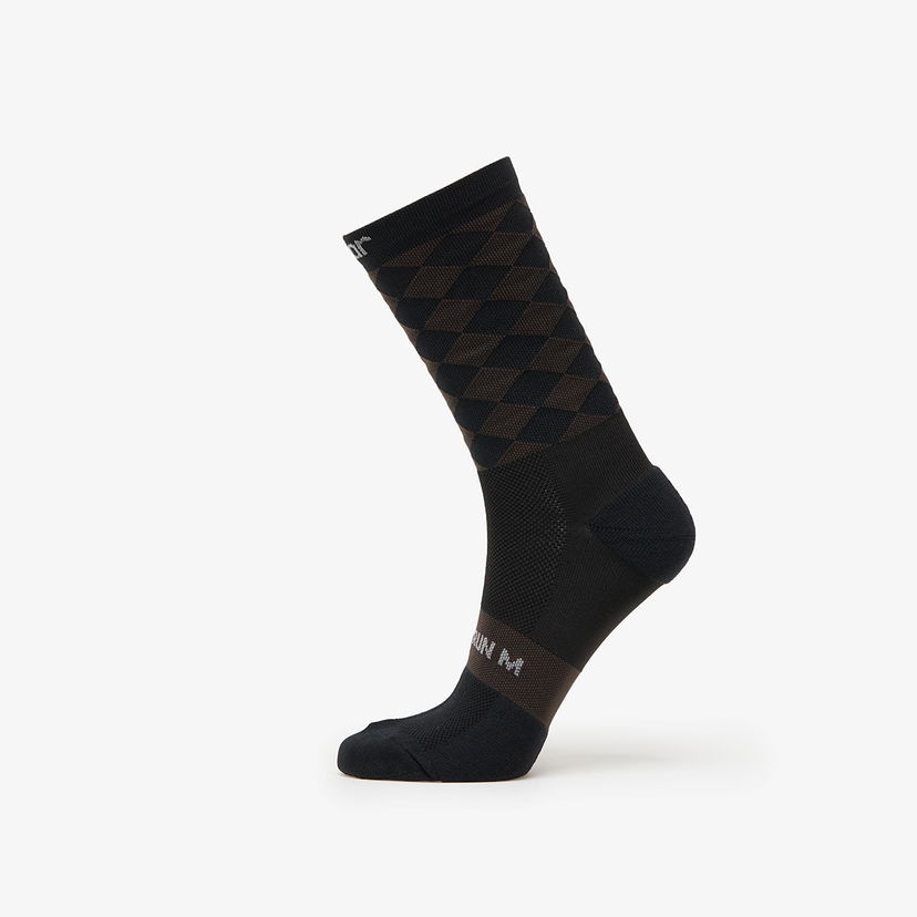 Nogavice Soar Running SOAR Running Diamond Crew Socks Črna | SS25-SA3MW-BLK/BRO