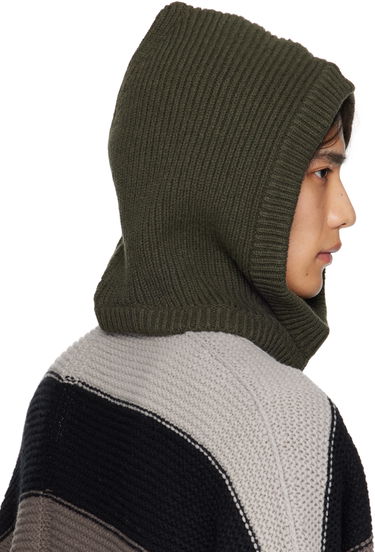 Klobuk Rick Owens Rick Owens Concordians Cashmere Knit Hood Zelena | RU02E1481 WSBR, 2