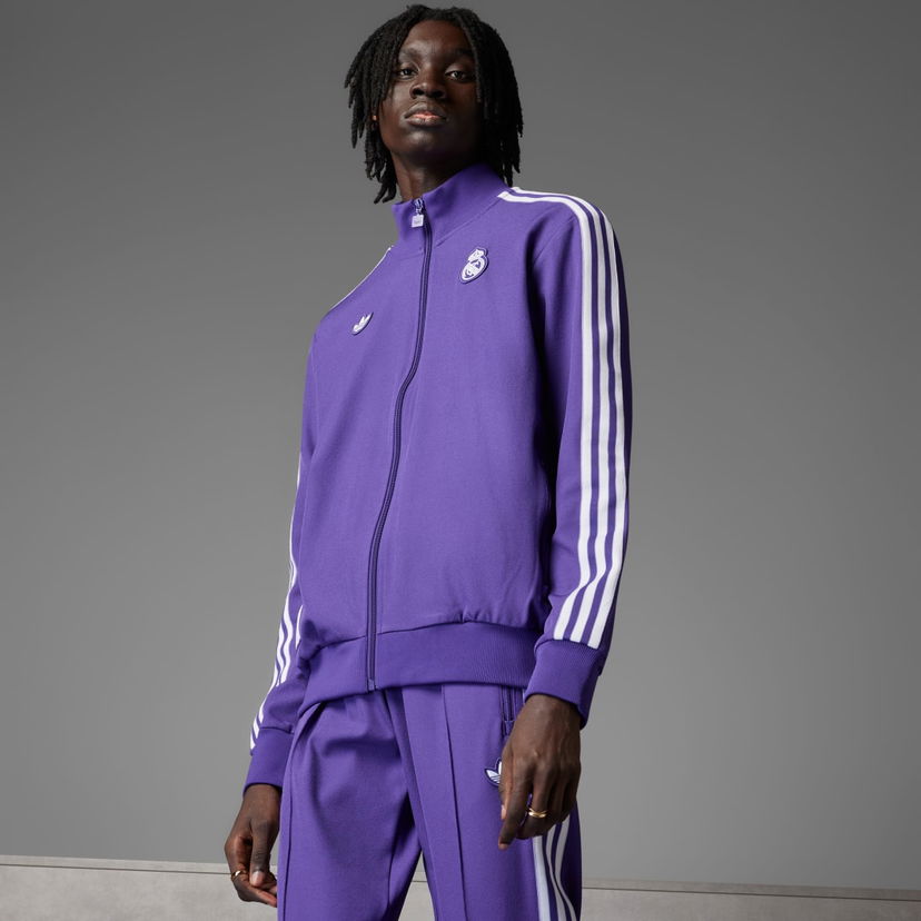 Trenirka adidas Performance Real Madrid Terrace Icons Track Jacket Lila | JF2582