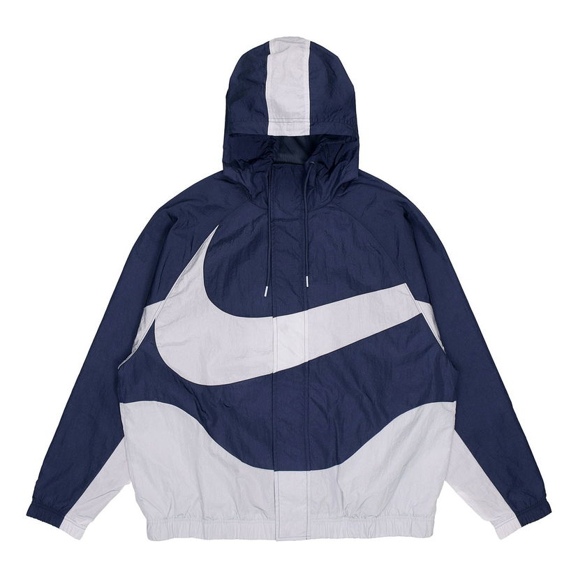 Vetrovka Nike Sportswear Swoosh Large Logo Woven Jacket Modra | DD5968-437