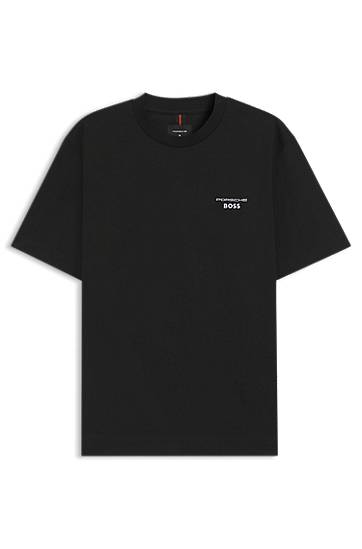 Majica BOSS Porsche x BOSS Targa Mercerized Cotton T-Shirt Črna | 50543200