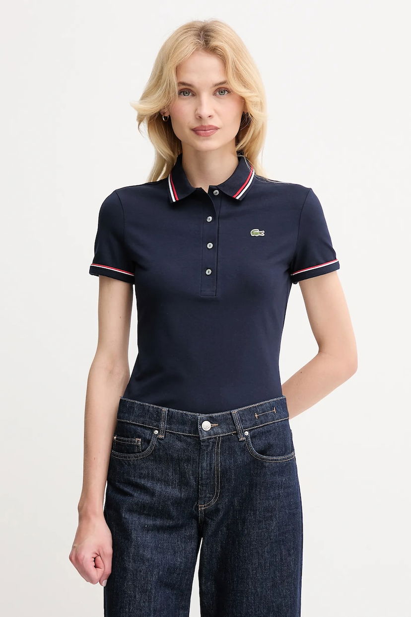 Polo majica Lacoste Lacoste Slim Fit Polo Shirt Mornarica | DF5284