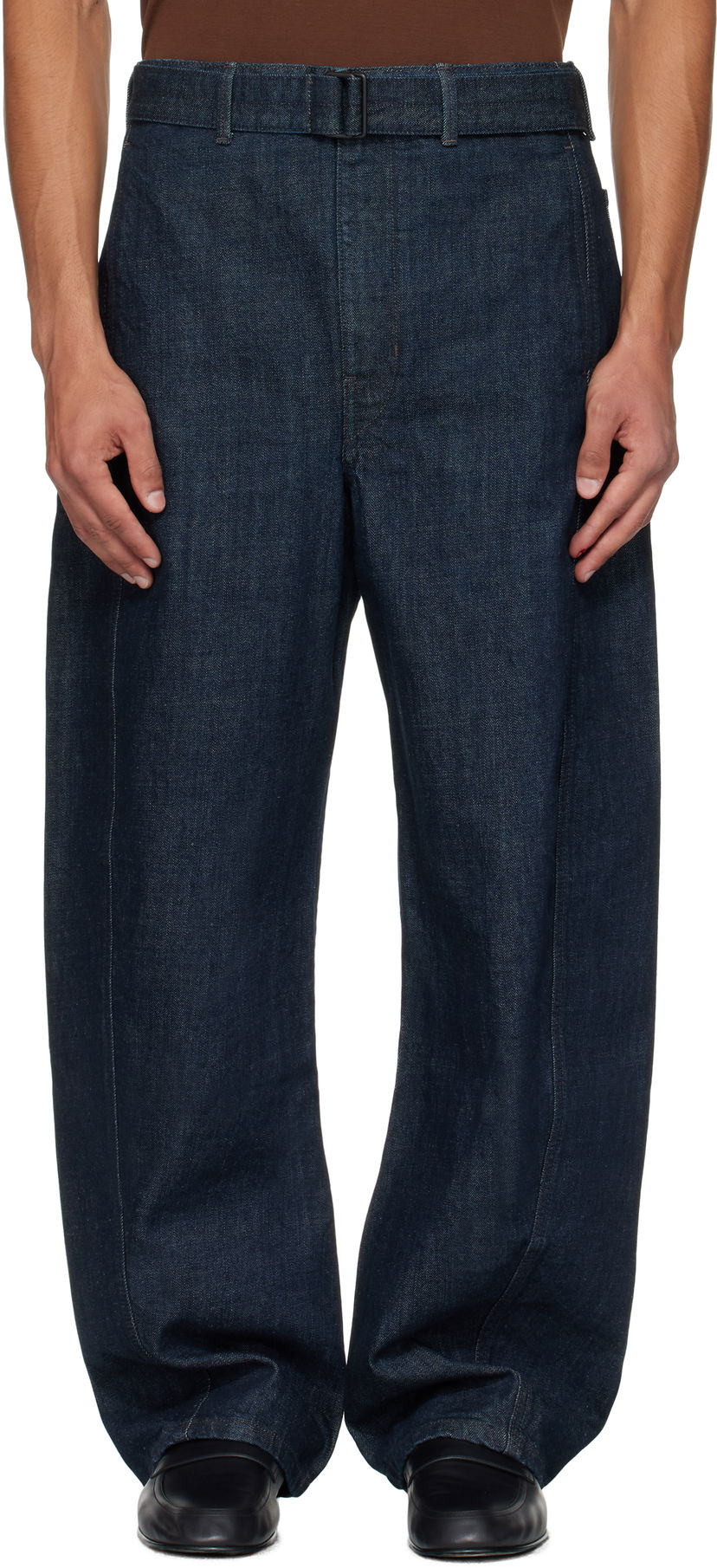 Kavbojke LEMAIRE Lemaire Twisted Belted Jeans Modra | PA326 LD1056