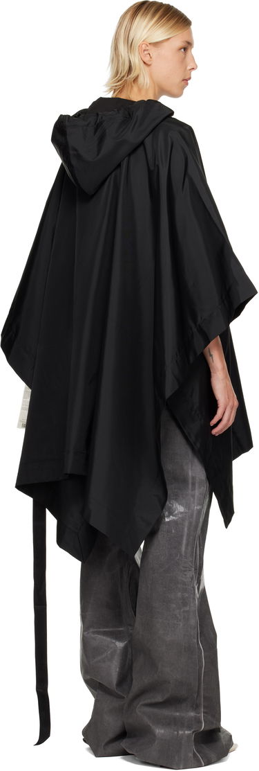 Pulover Rick Owens DRKSHDW Concordians Poncho Hoodie Črna | DS02E7245 NCV, 2
