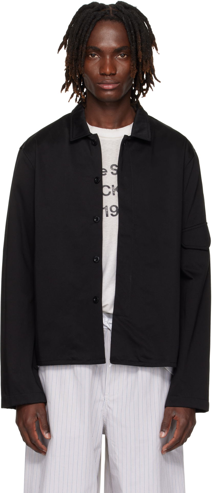 Jakna Acne Studios Acne Studios Satin Jacket Črna | B90833-
