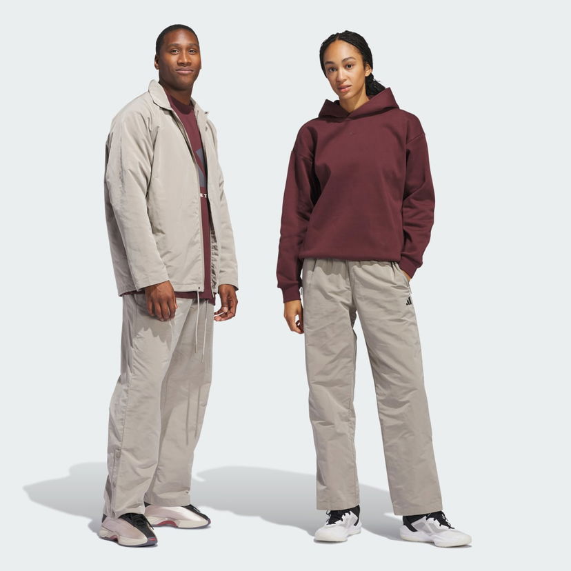 Pulover adidas Performance Basketball Woven Pants Bordo | JC7838