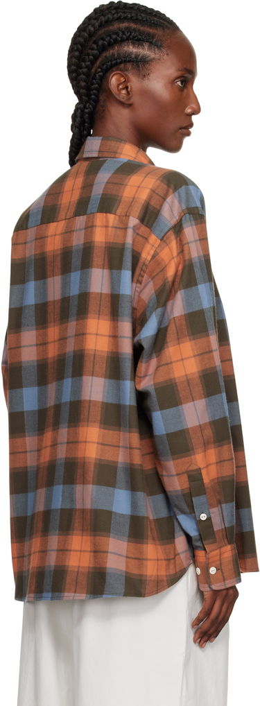 Srajce Baserange Baserange Claude Plaid Button-Down Shirt Oranžna | TSCL-OC-AU25, 2