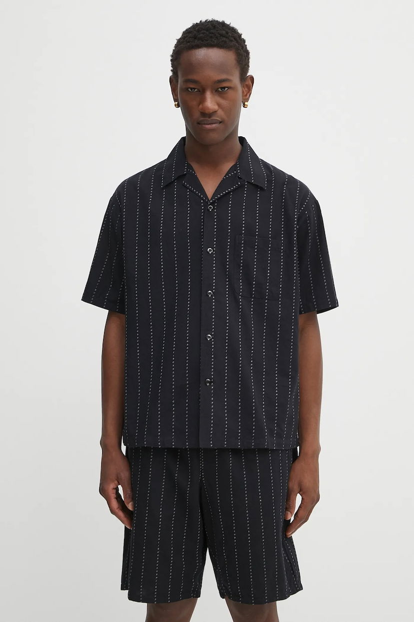 Srajce Neighborhood NEIGHBORHOOD Dobby Hawaiian Relaxed Fit Shirt Črna | 251TSNH.SHM08