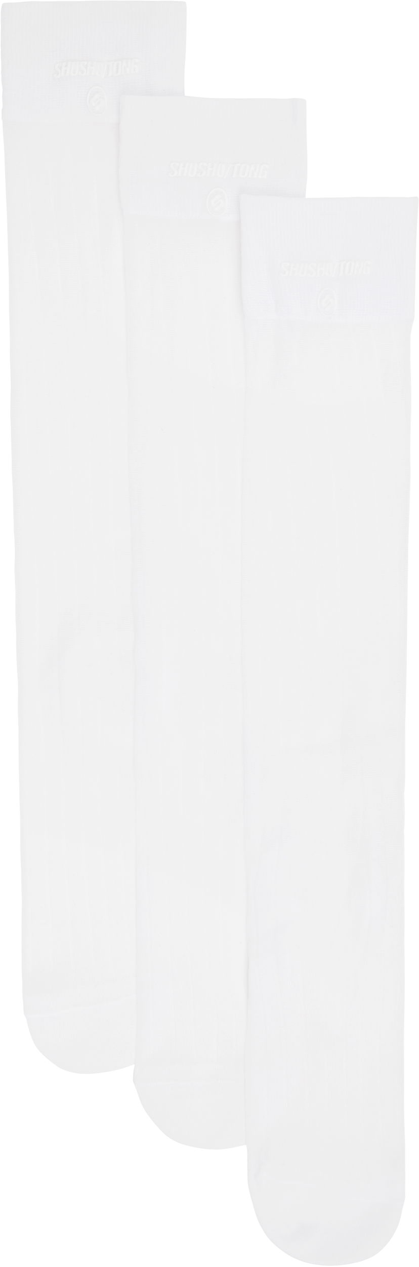 Nogavice SHUSHU/TONG SHUSHU/TONG Three-Pack Knitted Mid-Calf Socks Bela | FSDEAC01 RST100
