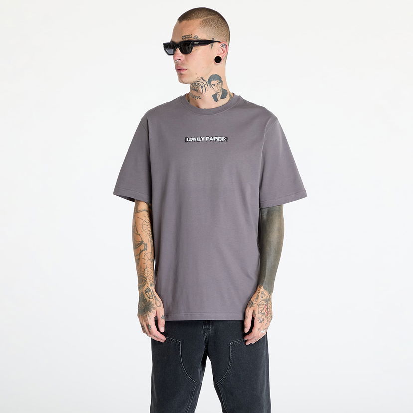 Majica DAILY PAPER Click Boxy Ss T Shirt Rabbit Grey Siva | 2421049