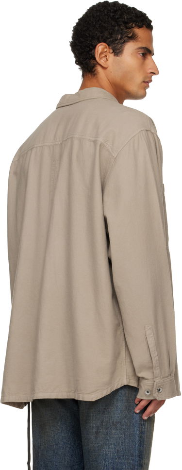 Srajce Rick Owens DRKSHDW Concordians Jumbo Button-Up Shirt Bež | DU02E7299 CFL, 2