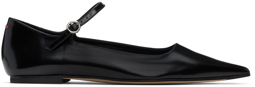 Modni dodatki Aeyde Aeyde Cleo Ballerina Flats Črna | A11-FL-SNDP8 FL131-FW24-800-028, 0