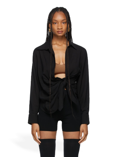 Jakna Jacquemus La Montagne 'La Chemise Bahia' Črna | 213SH002-1020