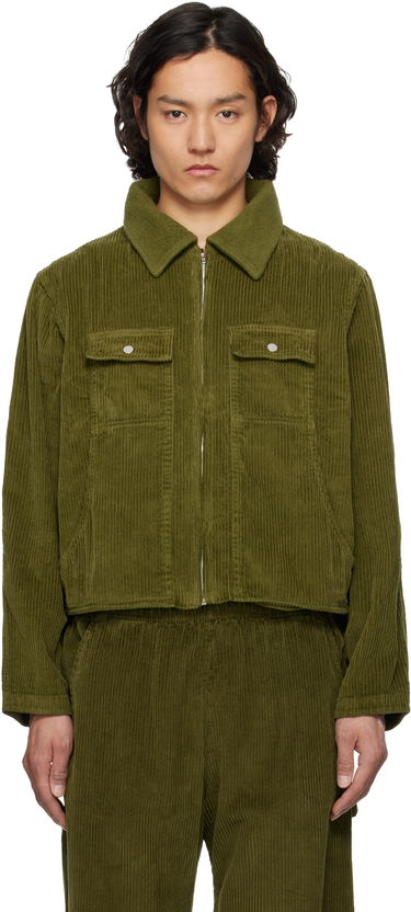 Jakna LES TIEN Les Tien Corduroy Cropped Utility Jacket Zelena | WC-1097-SW, 0