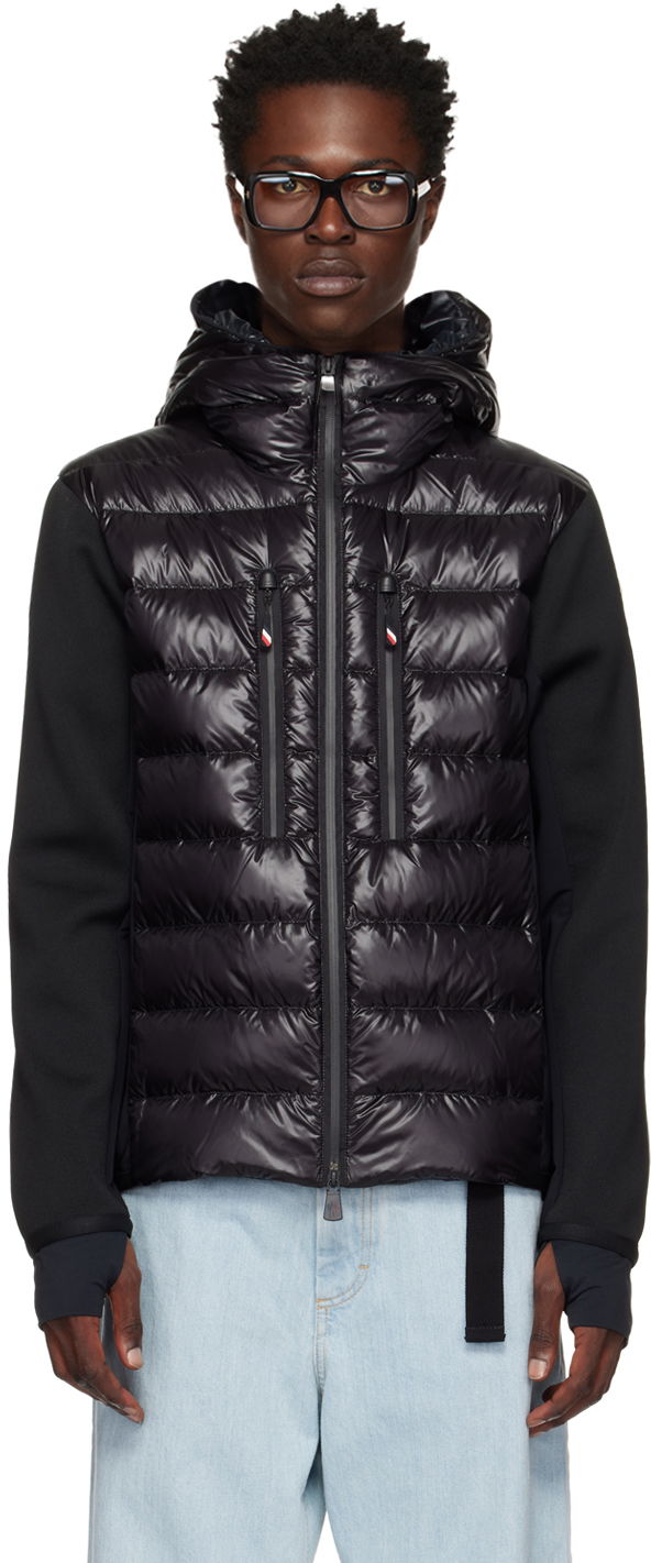 Pulover Moncler Padded Down Hoodie Črna | H20979B00006C9043