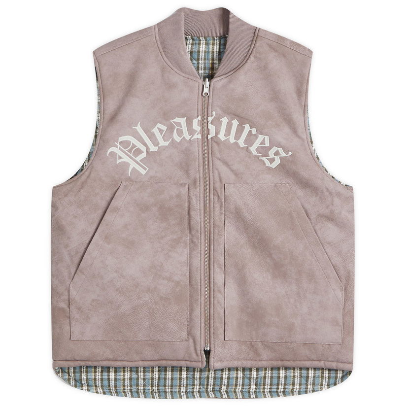 Telovnik Pleasures Reversible Suede Vest Bež | P24W018-MAUVE