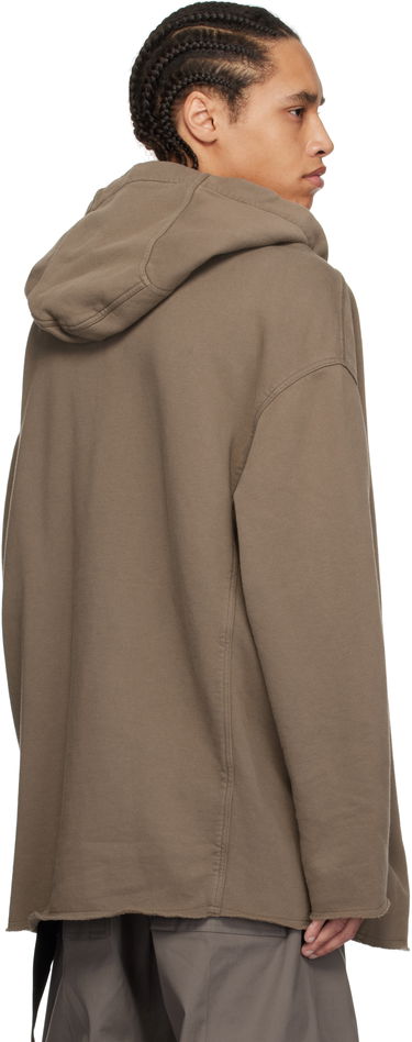 Pulover Rick Owens Rick Owens DRKSHDW Hollywood Peter Zip-Up Hoodie Rjava | DU01E3289 F, 2