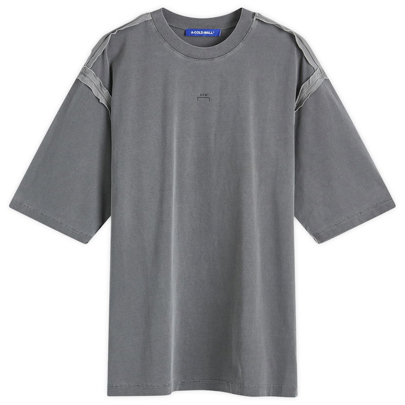 Majica A-COLD-WALL* Facade Logo T-Shirt Siva | ACWMTS195-BLK