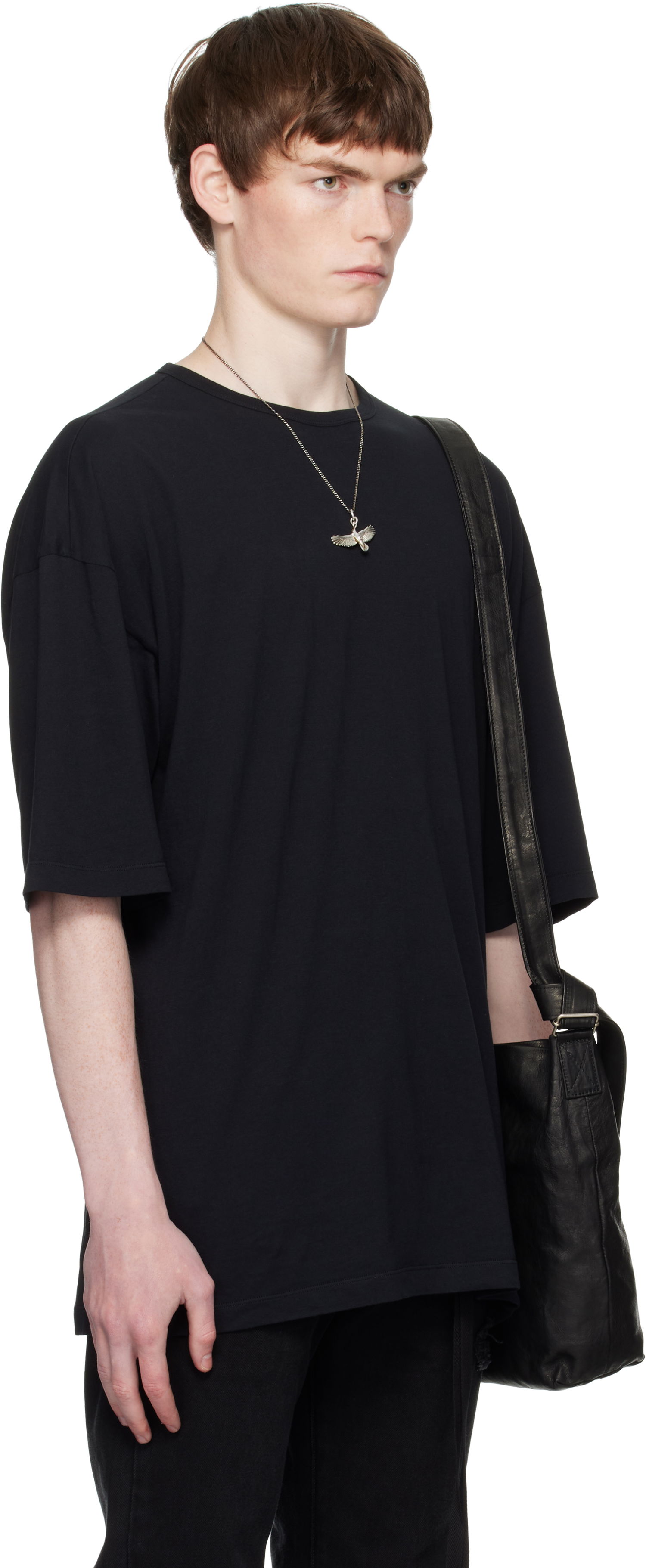 Majica Ann Demeulemeester Ann Demeulemeester Dieter 'The Dialogue of Another Day' T-Shirt Črna | B0012880-FA206-099, 1