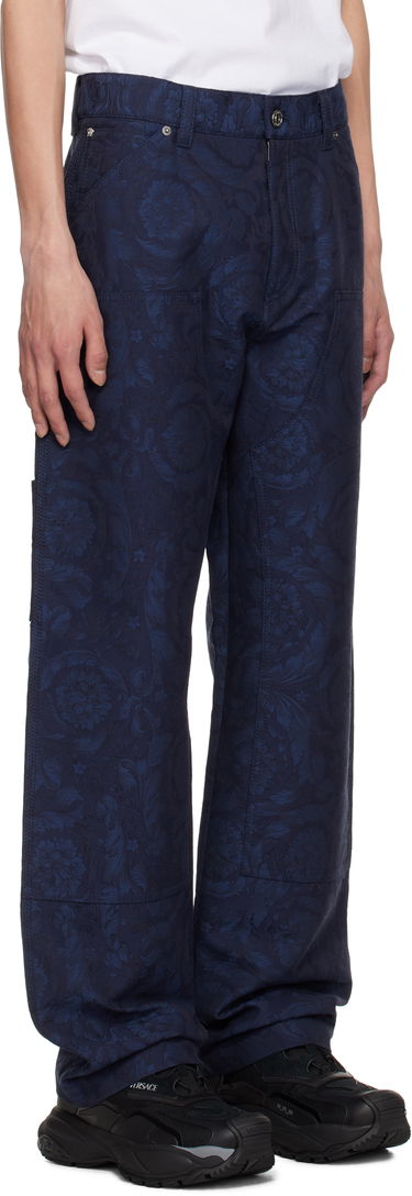 Kavbojke Versace Versace Barocco Jacquard Carpenter Trousers Modra | 1018885_1A09781, 1