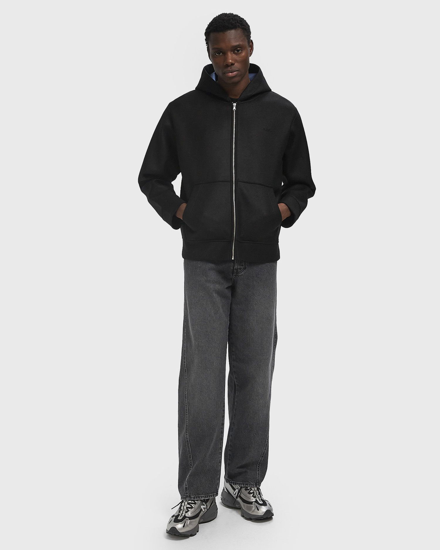 Pulover A.P.C. A.P.C. Alvin Zip-Up Hoodie Črna | PSAFU-M27993-LZZ, 1