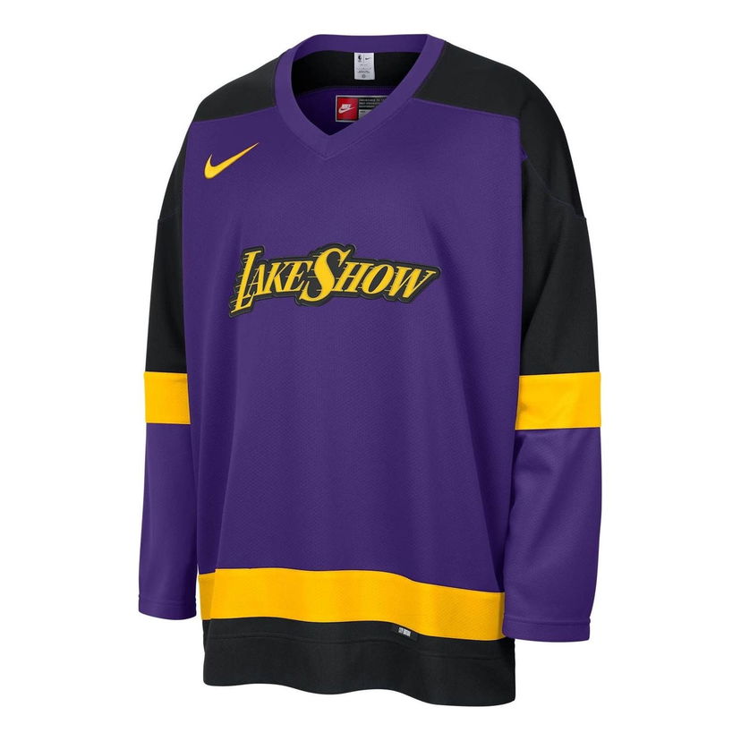 Pleteni pulover Jordan Jordan Los Angeles Lakers City Edition Hockey Jersey Lila | FZ0350-504