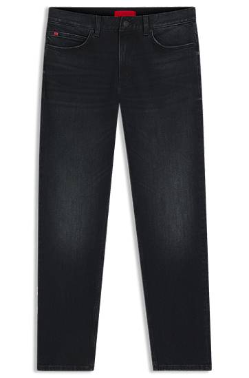 Kavbojke BOSS Slim-fit stretch denim jeans Črna | 50547255