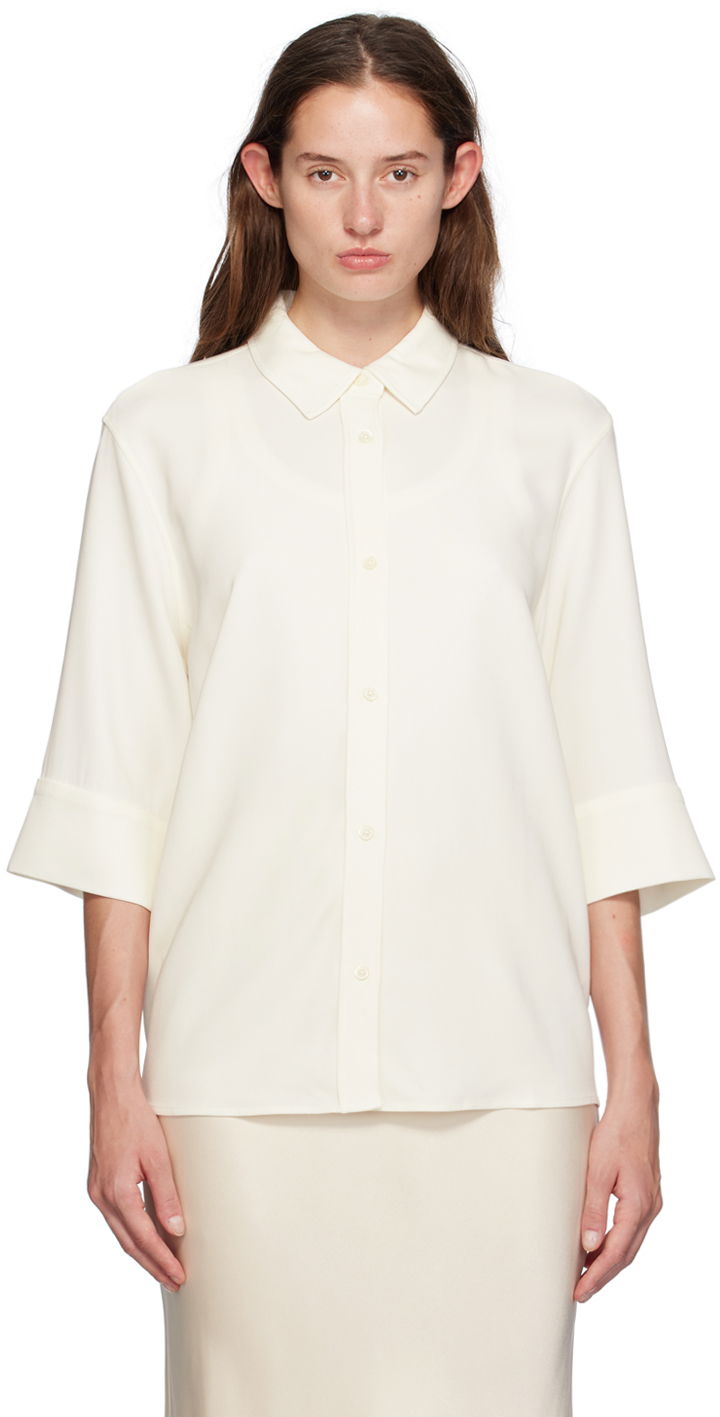 Srajce Anine Bing Silk Blouse Bela | A-07-5841-IVY26