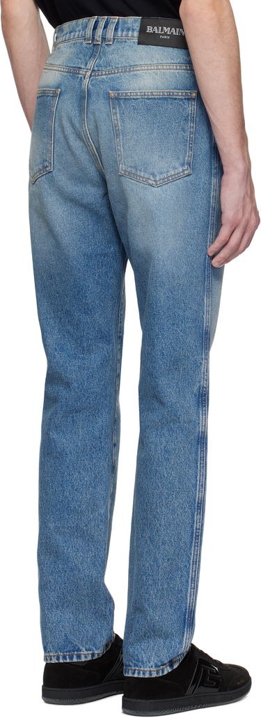 Kavbojke Balmain Balmain Regular Fit Jeans Modra | EH0MI083DF44, 2