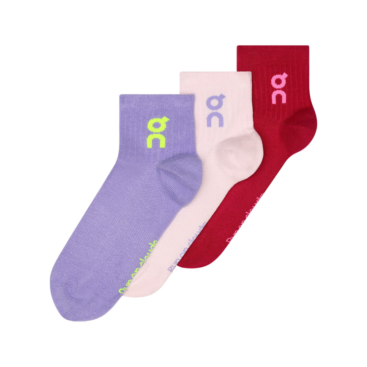 Nogavice On Running Logo Sock Mid 3-Pack Večbarvna | 2UF10523891, 0