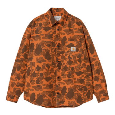 Srajce Carhartt WIP Duck Camo Long Sleeve Shirt Oranžna | I033769_8, 4