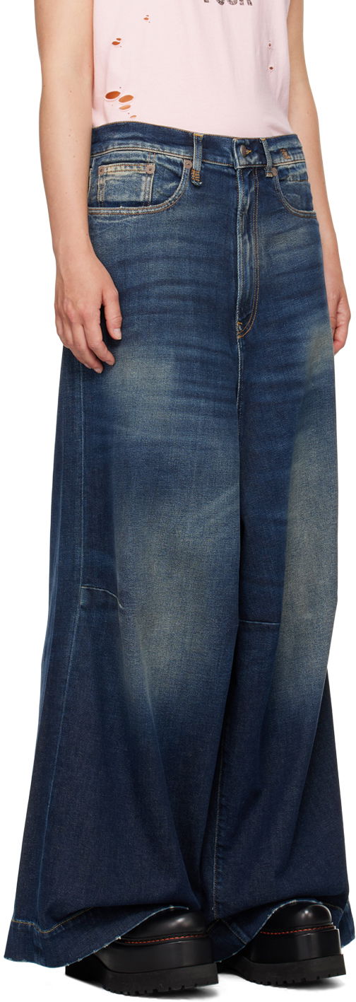 Kavbojke R13 R13 Jesse Wide Leg Jeans Modra | R13WD082 D144A, 1