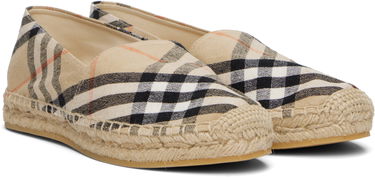 Oblačila Burberry Burberry Check Mews Espadrilles Bež | 8109235, 3