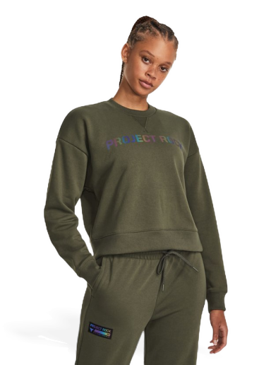 Pleteni pulover Under Armour Crewneck Zelena | 1380195-390
