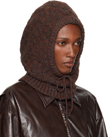 Klobuk Maison Margiela MM6 Maison Margiela Wool Blend Knit Hood Rjava | SH2TB0005 M13174, 1