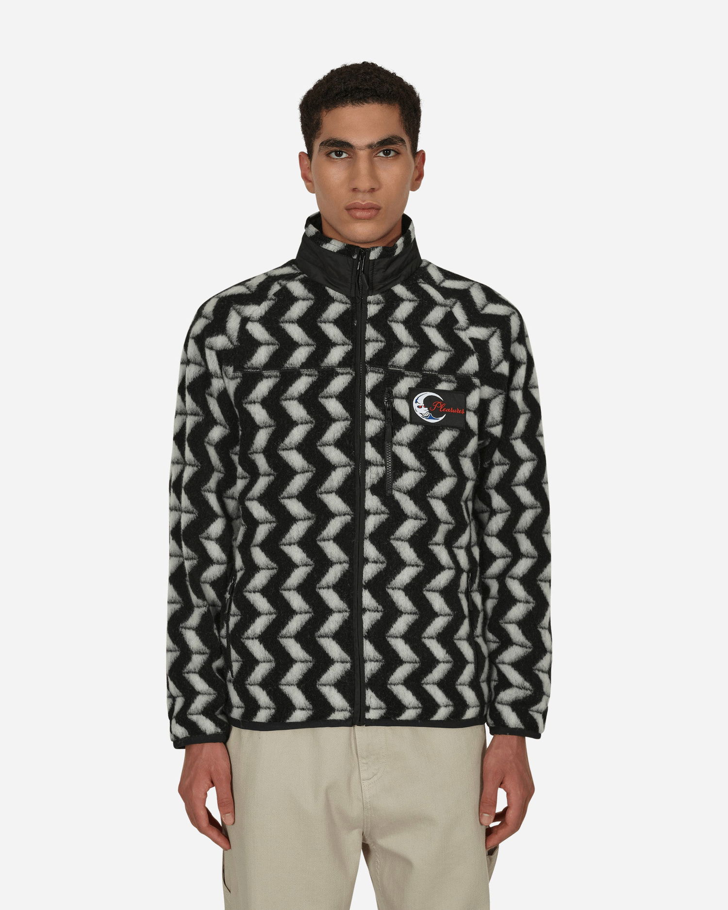 Jakna Pleasures Drifter Fuzzy Jacket Črna | P22F011 BLACK, 0