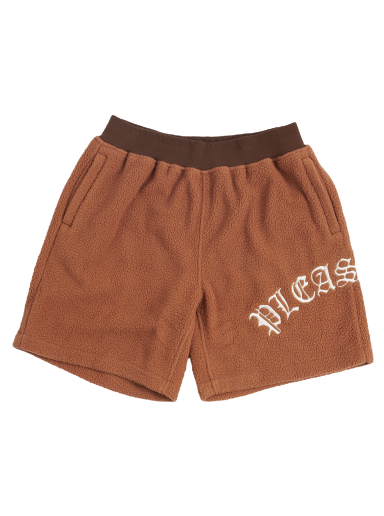 Kratke hlače Pleasures Mars Sherpa Shorts Rjava | P23SP043-BROWN