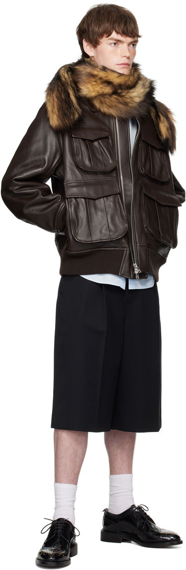 Bomber jakna Simone Rocha Simone Rocha Oversized Multi-Pocket Aviator Jacket Rjava | 6130 0456, 3