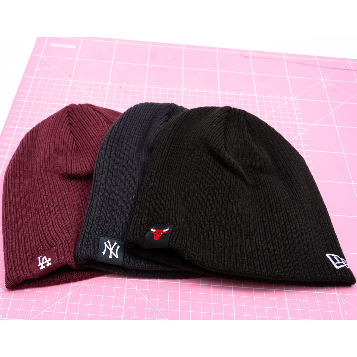 Beanie New Era MLB Essential Skully Beanie LA Dodgers One Size Bordo | 60691106, 1